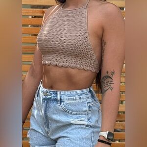 Handmade Crochet Halter Top
